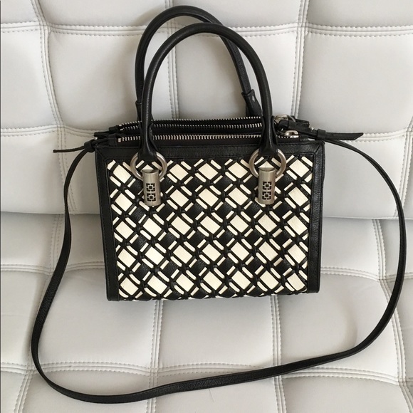 Trina Turk Woven Leather Bag Woven - Picture 3 of 8